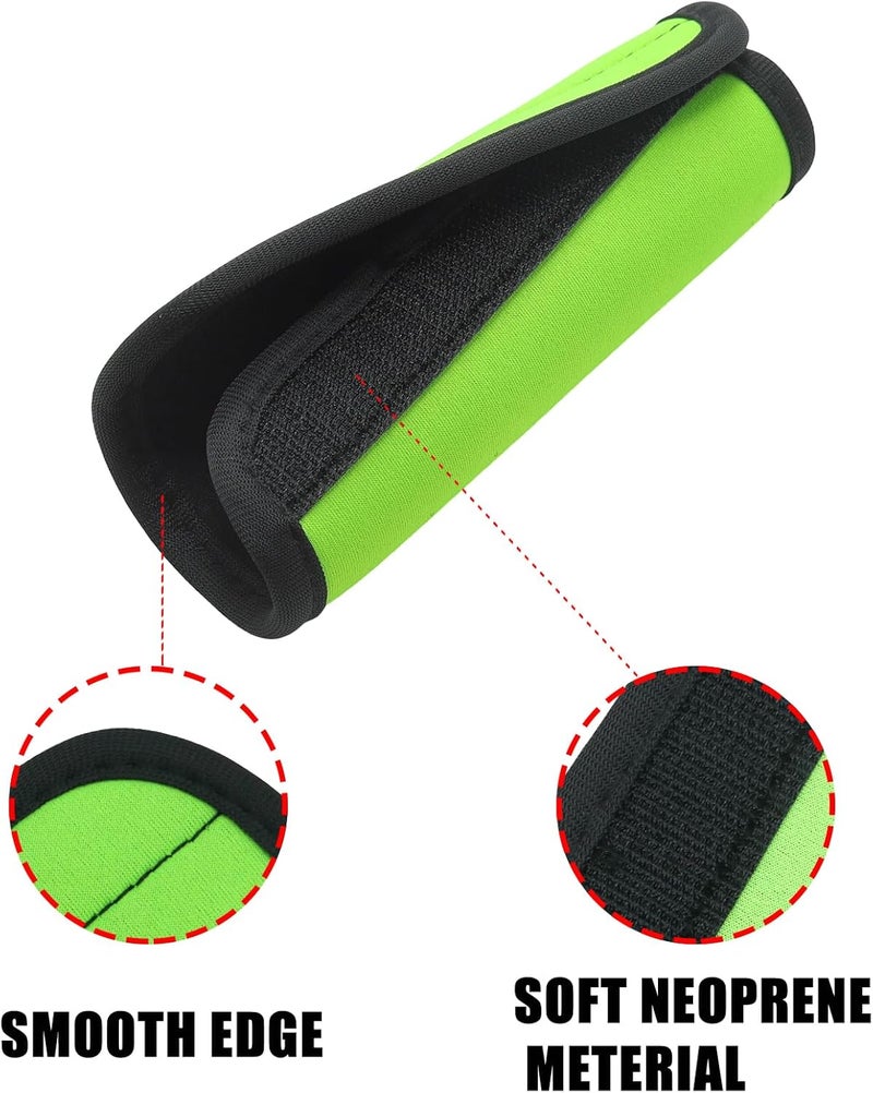 JAKOUE 2pcs Light Green Luggage Handle Wraps for Suitcase- Soft Suitcase Handle Covers for Travel Accessories（ Bright Color for Suitcase Tags Identifiers ） - Image 3